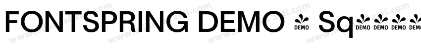 FONTSPRING DEMO - Sq字体转换
